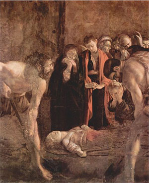Caravaggio's The Burial of Saint Lucy Caravaggio's The Burial of Saint Lucy